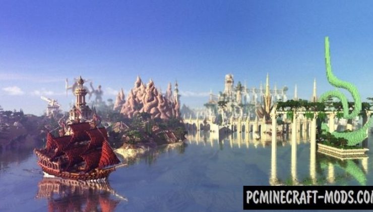 Aman, The immortal lands - Castle Map Minecraft