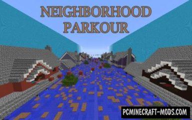 Neighborhood Parkour Map For Minecraft