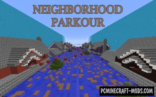 Neighborhood Parkour Map For Minecraft