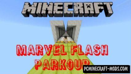 Marvel Flash Parkour Minecraft PE Map 1.5.0, 1.4.0