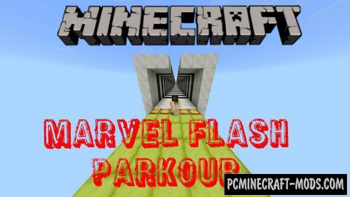 Marvel Flash Parkour Minecraft PE Map 1.5.0, 1.4.0