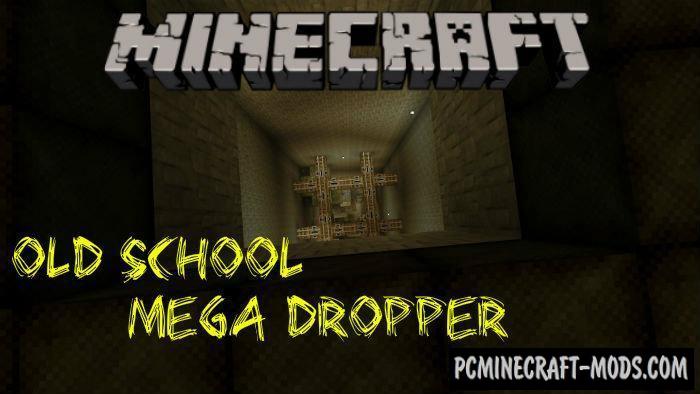 Old School Mega Dropper - Minigame Minecraft PE Map 1.16