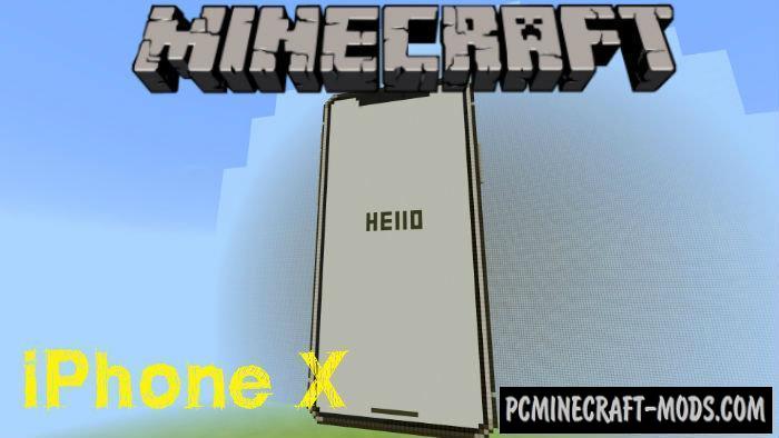 IPhone X Minecraft PE Bedrock Map 1.5.0, 1.4.0, 1.2.13 