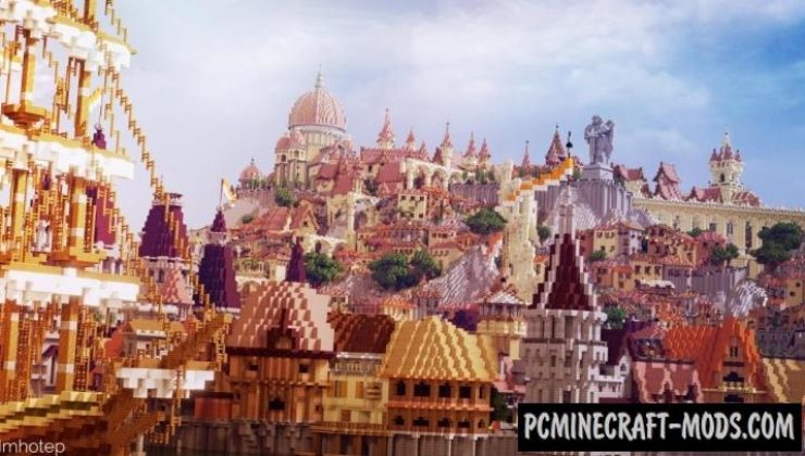 Novigrad - City, Castle Map For Minecraft