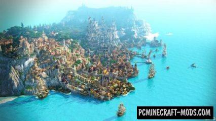 Novigrad - City, Castle Map For Minecraft