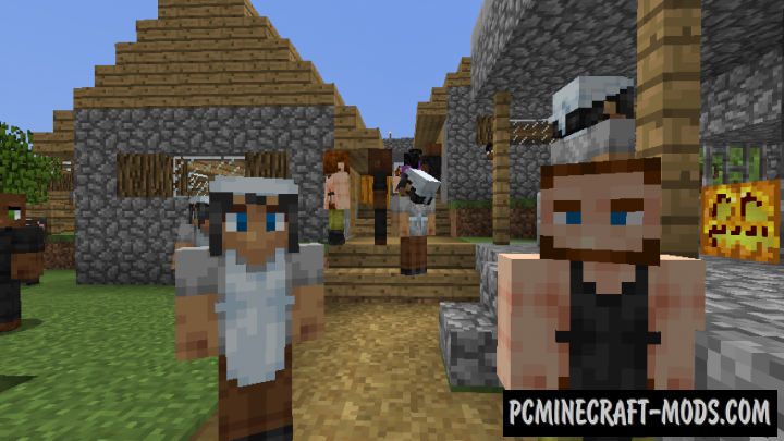 Player Villagers Resource Pack For Minecraft 1.12.2 | PC Java Mods