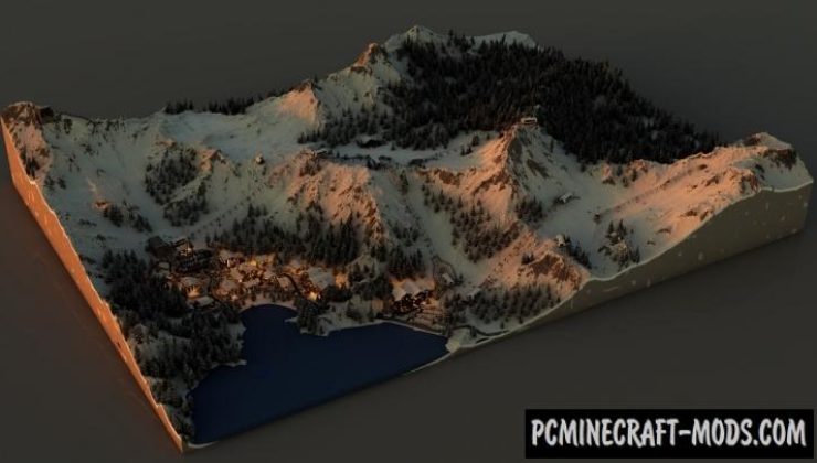 Realistic Ski-Resort Map For Minecraft 1.14, 1.13.2  PC 