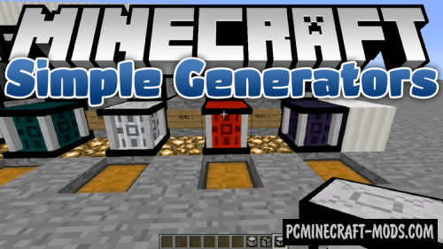 Simple Generators Tech Mod For Minecraft 1 12 2 1 10 2 Pc Java Mods