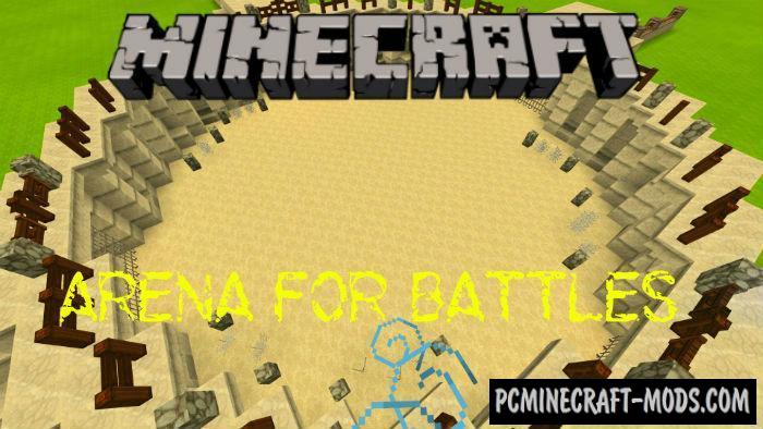 Pvp Arena For Battles Minecraft Pe Bedrock Map 1 4 1 3 0 Pc Java Mods