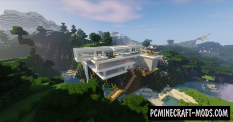 Mountain Mansion Map For Minecraft