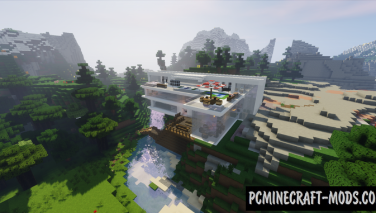 Mountain Mansion Map For Minecraft