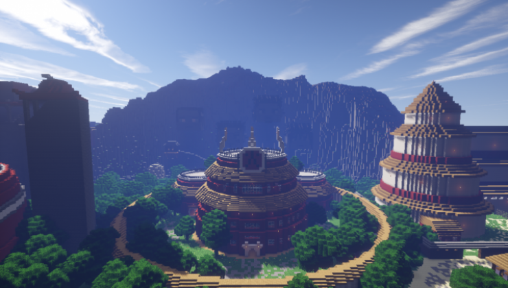 Ultimate World of Naruto - City Map For Minecraft