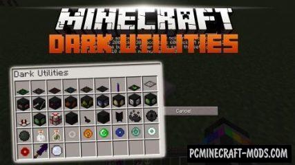 Dark Utilities - Technology Mod Minecraft 1.19.2, 1.12.2, 1.8.9