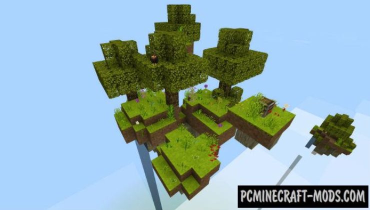 New SkyBlocks Minecraft PE Bedrock Map 1.4.0, 1.2.13