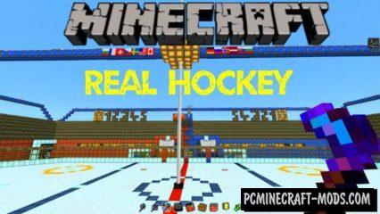 Real Hockey Mini-Game Minecraft PE Map 1.4, 1.3