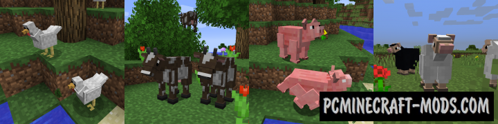 Better Animal Models - Mob Shaders Mod For MC 1.16.5