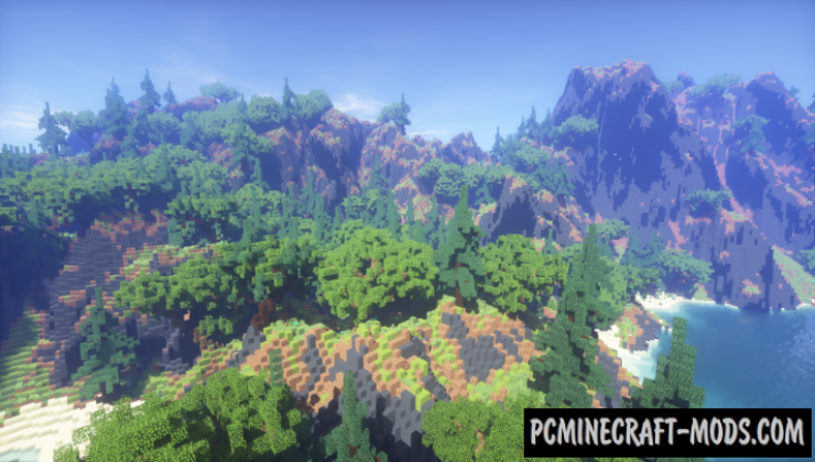 A Forest Landscape - Terrain. Surv Map For Minecraft