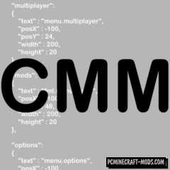 Custom Main Menu - GUI Editor Mod For MC 1.12.2, 1.8.9