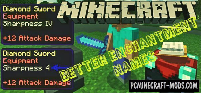 Better Enchantment Names Minecraft Pe Mod 1 9 0 Pc Java Mods