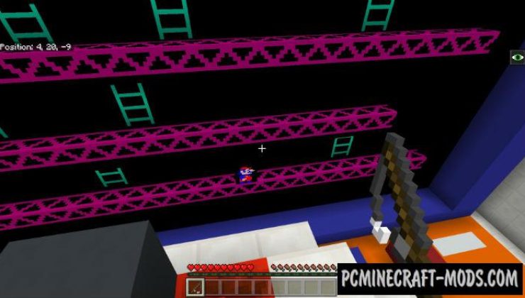 Donkey Kong Arcade - Minigame Minecraft PE Map 1.4.0
