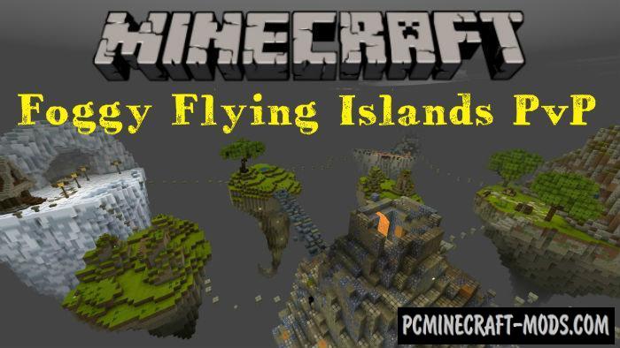 Foggy Flying Islands PvP Minecraft PE Map 1.5.0, 1.4.0, 1.2.13