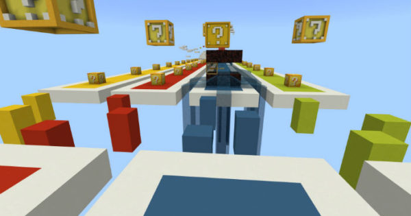 Lucky Blocks Race Mini-Game Minecraft PE Map 1.4.0, 1.2.13 