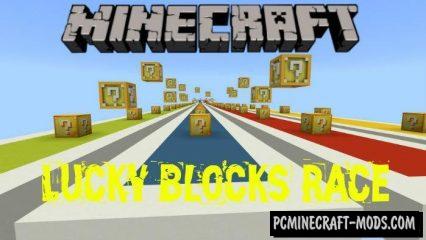 Lucky Blocks Race Mini-Game Minecraft PE Map 1.4.0, 1.2.13