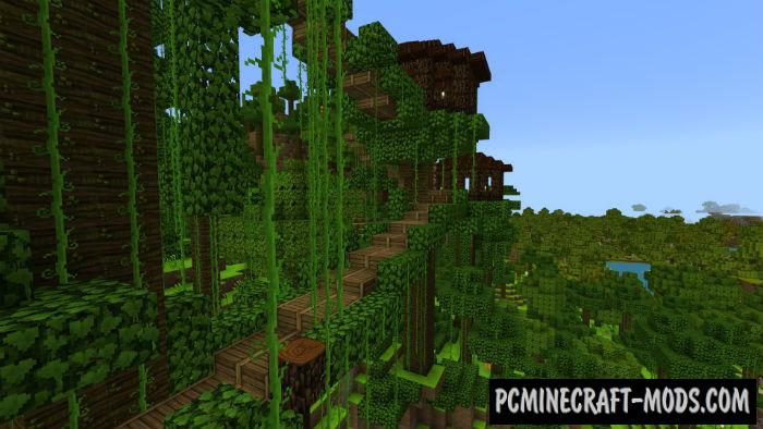 Survival Jungle Village Map For Minecraft PE 1.4.0, 1.2.13 