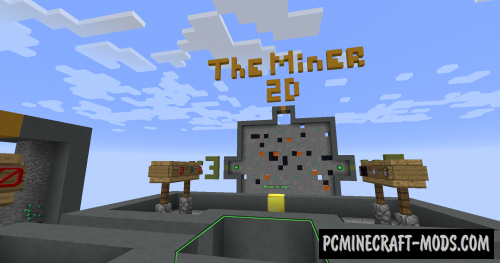 The Miner 2D - Minigame Map For Minecraft