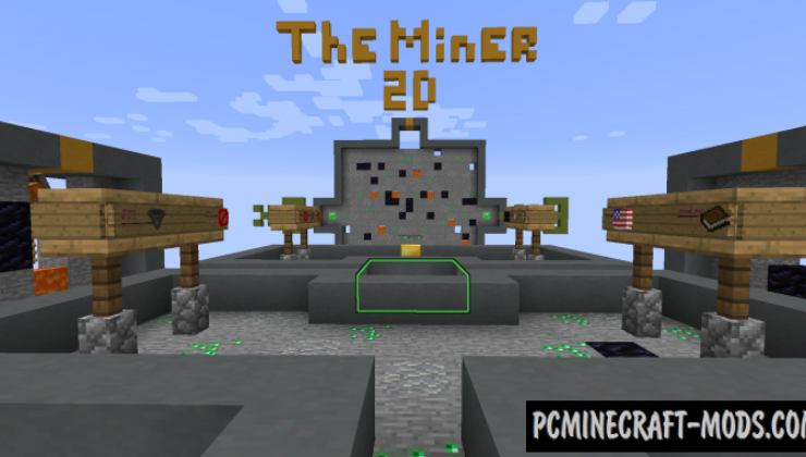 The Miner 2D - Minigame Map For Minecraft