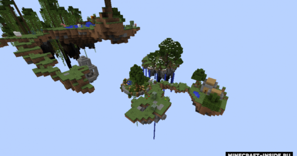 Sky Block with CustomNPCs Map For Minecraft 1.14, 1.13.2 