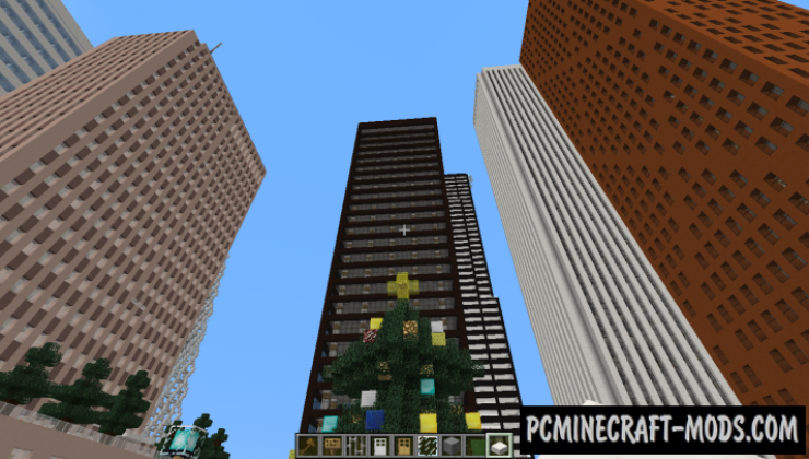 City in Creative Mode Map For Minecraft