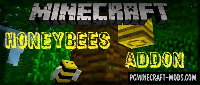 Honeybees Minecraft PE Mod / Addon For 1.9.0, 1.8.0, 1.7.0