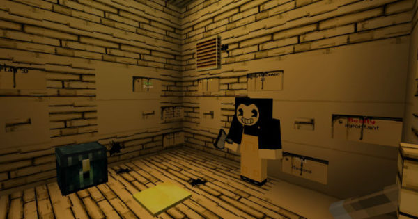 Horror Cartoon Minecraft PE Bedrock Map 1.5.0, 1.4.0, 1.2 
