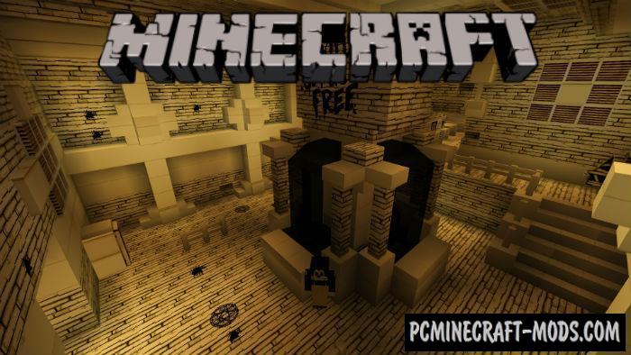 Horror Cartoon Minecraft Pe Bedrock Map 1 5 0 1 4 0 1 2 13 Pc Java Mods