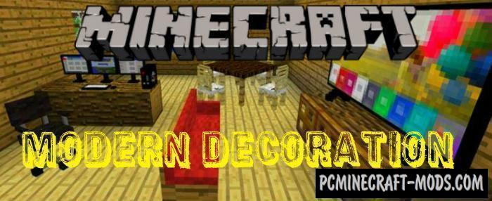 Modern Decoration Minecraft Pe Mod Addon 1 17 1 16 Pc Java Mods