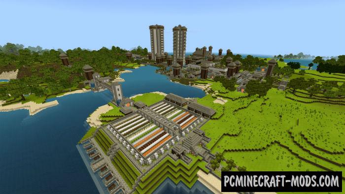 Stone Town Minecraft PE Map 1.5.0, 1.4.0, 1.2.16, 1.2.13 