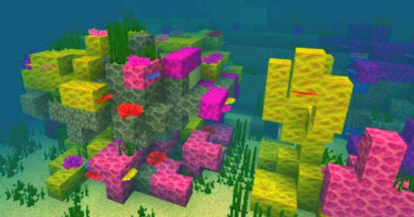 Sunken Ship and Coral Reef Seed Minecraft PE 1.3.0 Aquatic 