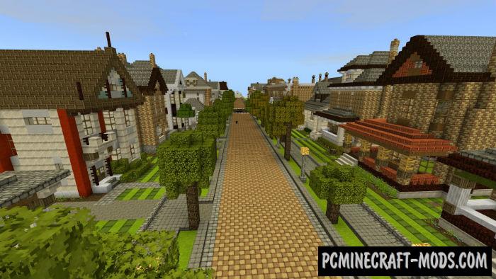 Swedish City Minecraft PE Map 1.5.0, 1.4.0, 1.2.13  PC 