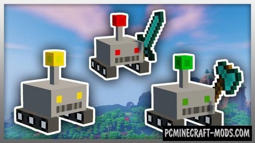 Bær Fem hjælper Tiny Robot Pets - Mech, Tweak Mod For Minecraft 1.12.2 | PC Java Mods