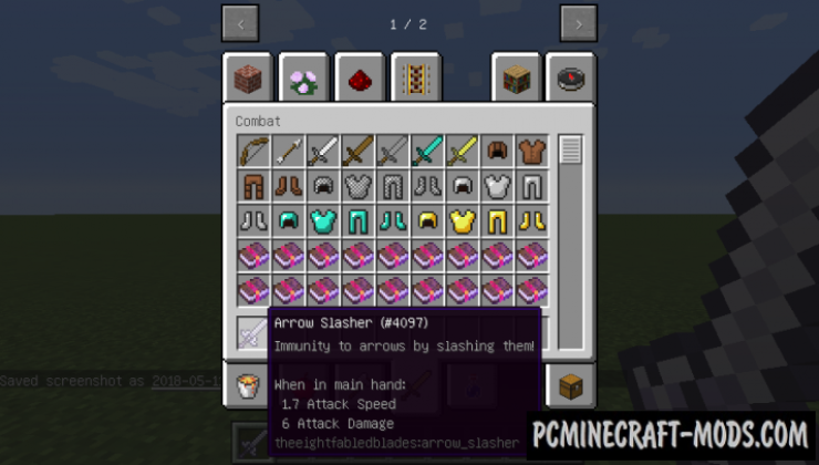 The Eight Fabled Blades - Weapons Mod For Minecraft 1.12.2