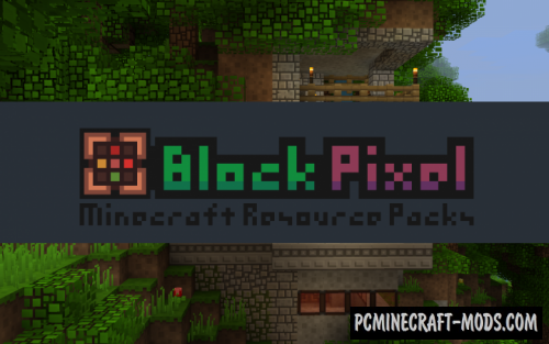 Block Pixel 16x Resource Pack For Minecraft 1.12.2