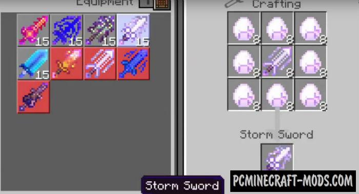 Elemental Swords Addon (1.19) - MCPE/Bedrock Mod 