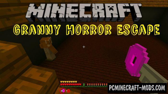 Granny Horror Escape Minecraft PE Map 1.4.0, 1.2.16, 1.2.13