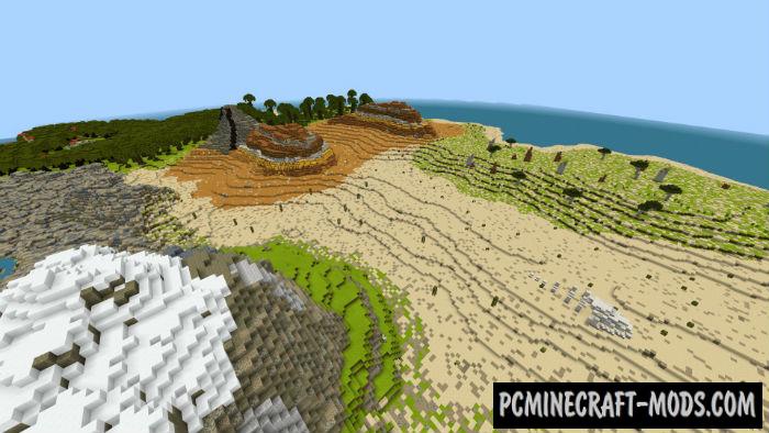 Island of Four Seasons Minecraft PE Map 1.9.0, 1.8.0, 1.7