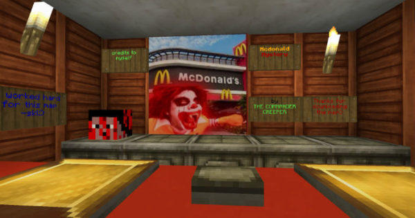 McDonald Horror Adventures Minecraft PE Map 1.4.0, 1.2.16 
