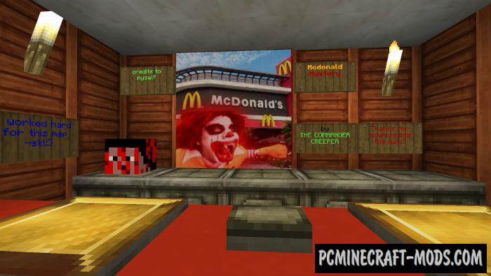 McDonald Horror Adventures MCPE Map 1.4.0, 1.2.16, 1.2.13