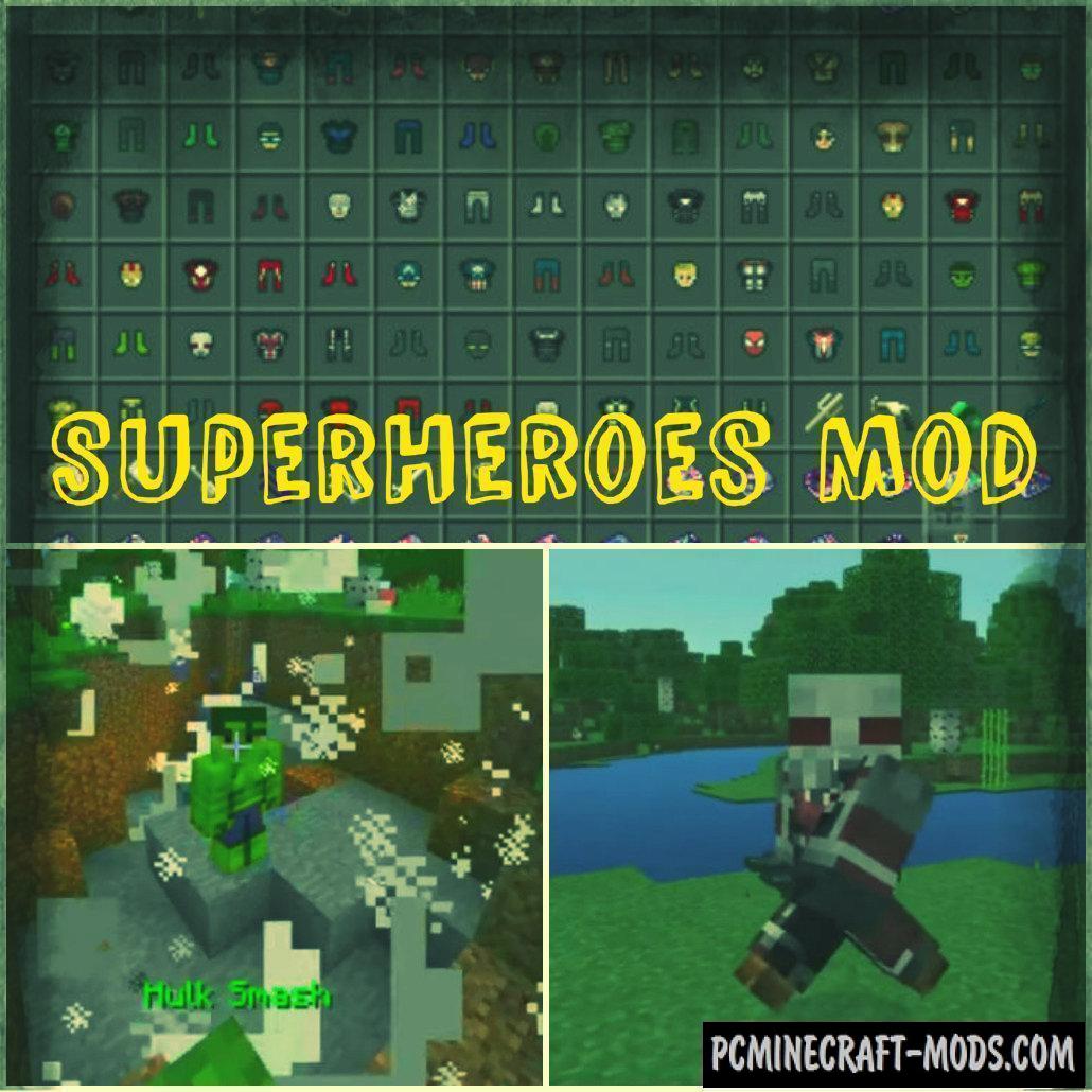 SuperHeroes Of Marvel Minecraft PE Mod 1.9.0, 1.8.0
