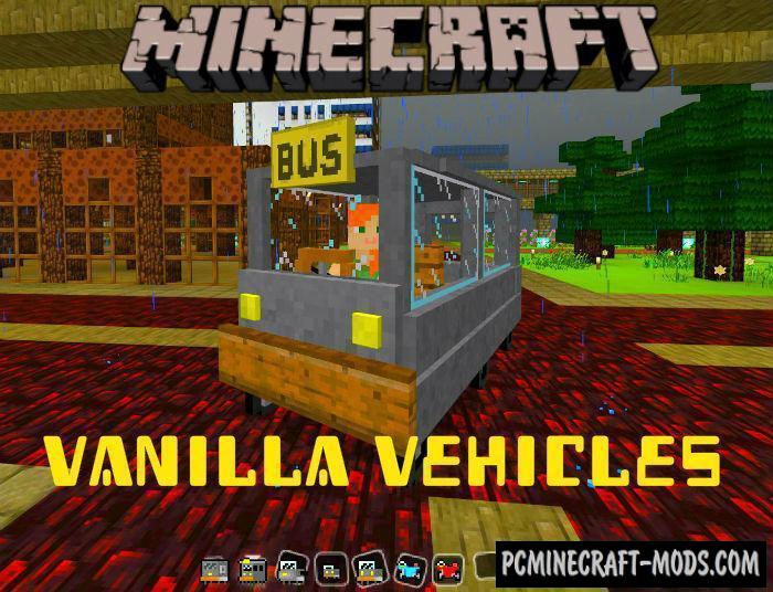 Vanilla Vehicles Minecraft Pe Bedrock Mod 1 6 0 1 5 3 1 4 4 Pc Java Mods