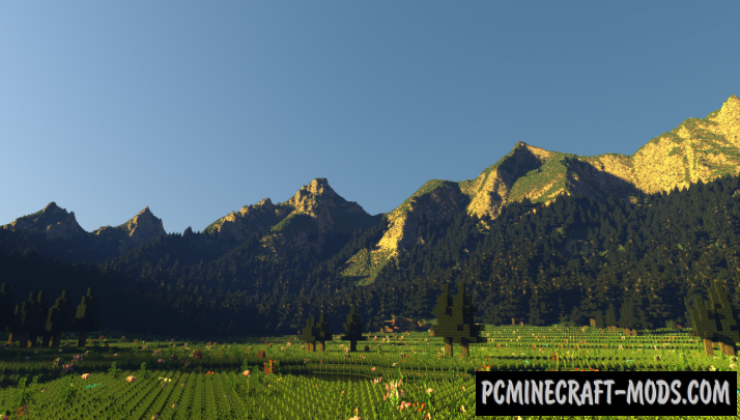 Peaceful Mountain Valley - Survival Map For MC